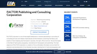 
                            7. FACTOR Publishing and Consulting Corporation - European Business ...