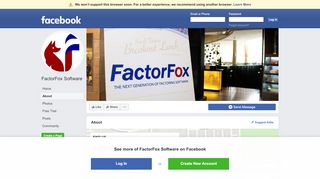 
                            13. FactorFox Software - About | Facebook