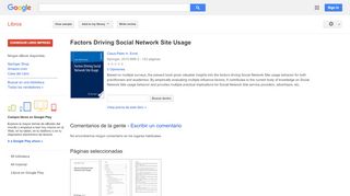 
                            7. Factors Driving Social Network Site Usage