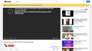 
                            5. Factory Reset A Belkin N300 WiFi Range Extender - YouTube