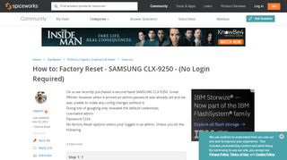 
                            7. Factory Reset - SAMSUNG CLX-9250 - (No Login Required) - Printers ...