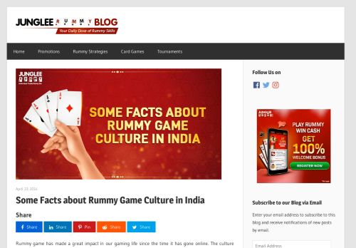 
                            6. Facts about 13 Card Indian Rummy Game Culture in India