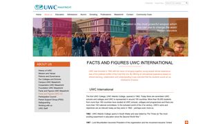 
                            9. Facts and Figures UWC International - UWC Maastricht