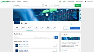 
                            5. FactSet Jobs | Glassdoor.co.in