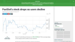 
                            12. FactSet's stock drops as users decline - MarketWatch