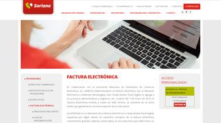 
                            12. Factura electrónica / Corporativo Soriana - Organización Soriana