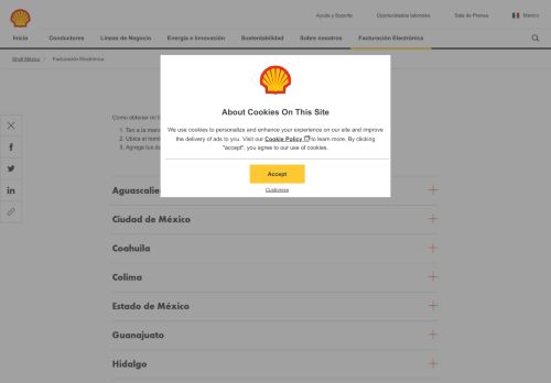 
                            11. Facturación Electrónica | Shell México