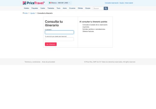 
                            4. Facturación - PriceTravel
