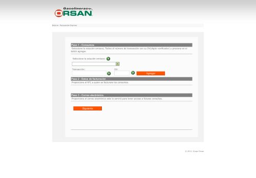
                            9. Facturar ticket en línea - Grupo ORSAN