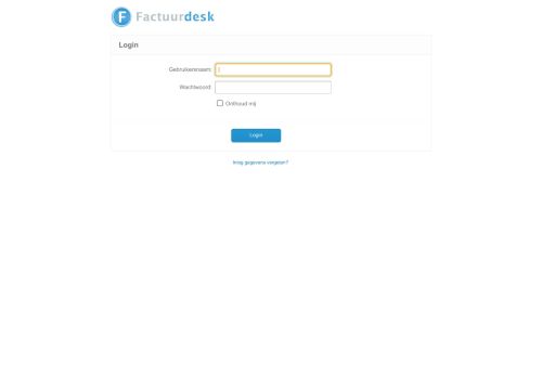 
                            1. Factuurdesk login