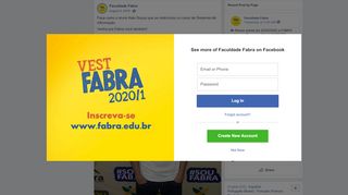 
                            11. Faculdade Fabra - Faça como o aluno Kaio Souza que se... | Facebook
