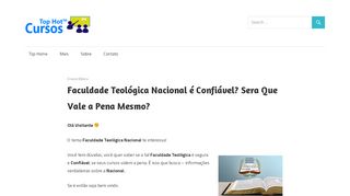 
                            5. → Faculdade Teológica Nacional é Confiável | VALE a Pena ou Não!