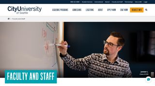 
                            7. Faculty and Staff | City University of Seattle