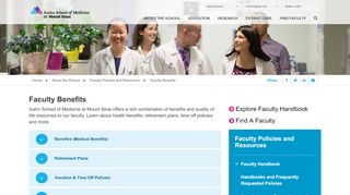 
                            6. Faculty Benefits - Icahn School of Medicine at Mount Sinai