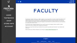 
                            8. Faculty | Fredonia Bookstore