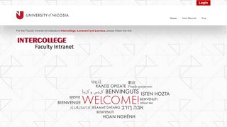 
                            3. Faculty Intranet Home