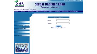 
                            6. Faculty Login :: SBK Women's University