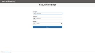 
                            1. Faculty Login - student profile / attendence - Bahria University