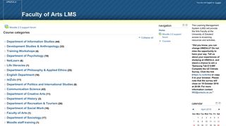 
                            3. Faculty of Arts LMS