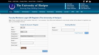 
                            3. Faculty Profile - The University of Haripur
