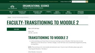 
                            11. Faculty-Transitioning to Moodle 2 | Organizational Science | UNC ...