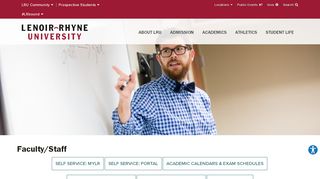 
                            11. Faculty/Staff - Lenoir-Rhyne University