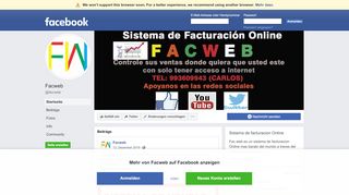 
                            1. Facweb - Startseite | Facebook