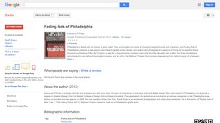 
                            8. Fading Ads of Philadelphia