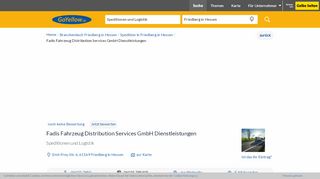 
                            12. ▷ Fadis Fahrzeug Distribution Services GmbH Dienstleistungen in ...