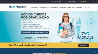 
                            2. FADIVALE – Faculdade de Direito do Vale do Rio Doce