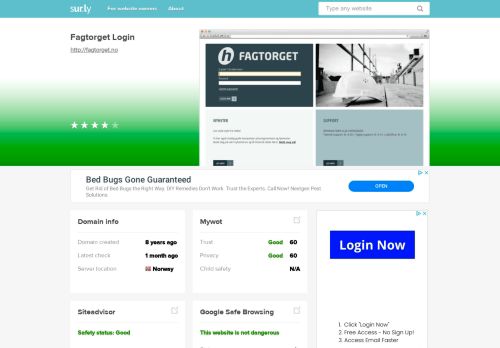 
                            5. fagtorget.no - Fagtorget Login - Fagtorget - Sur.ly