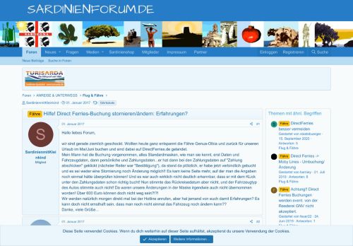 
                            5. Fähre - Hilfe! Direct Ferries-Buchung stornieren/ändern ...