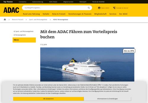 
                            11. Fähren buchen beim ADAC