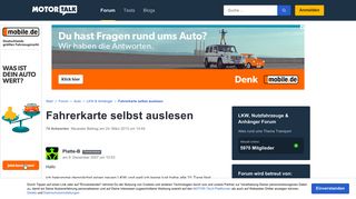 
                            5. Fahrerkarte selbst auslesen - Start Forum Auto LKW &... - Motor-Talk