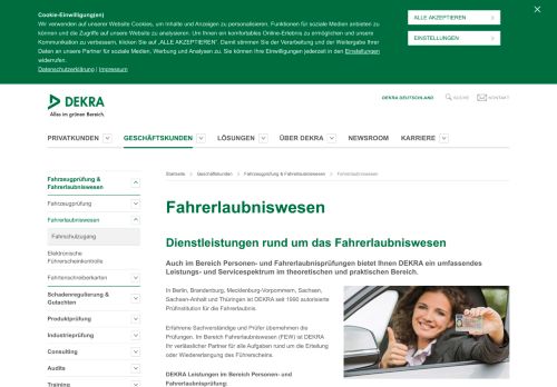 
                            8. Fahrerlaubniswesen - Dekra