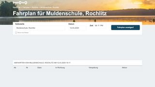 
                            6. Fahrplan: Muldenschule, Rochlitz - Verkehrsmittelvergleich