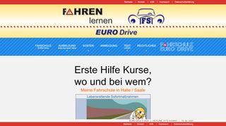 
                            8. Fahrschule EURO Drive - Erte Hilfe wo? -