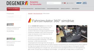 
                            8. Fahrsimulator 360° simdrive - DEGENER Verlag
