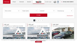 
                            10. Fahrzeuge - WAKO - Autohaus WAKO GmbH