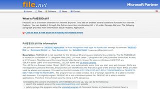 
                            4. FAIESSO.dll Windows process - What is it? - File.net