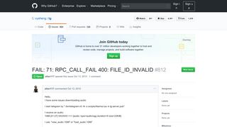 
                            2. FAIL: 71: RPC_CALL_FAIL 400: FILE_ID_INVALID · Issue #812 ...