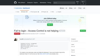 
                            7. Fail to login - Access Control is not helping · Issue #2558 · kubernetes ...