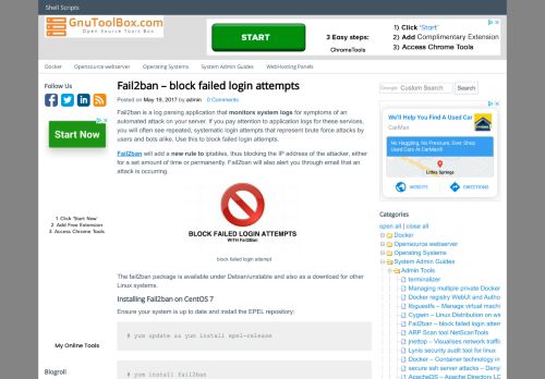 
                            12. Fail2ban - block failed login attempts | Linux Server Admin Tools