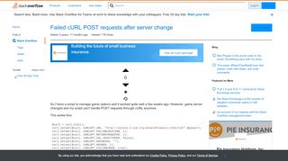 
                            10. Failed cURL POST requests after server change - Stack Overflow