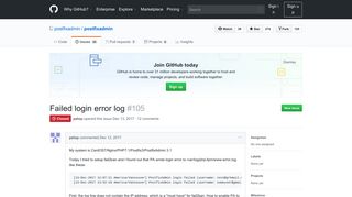 
                            3. Failed login error log · Issue #105 · postfixadmin/postfixadmin · GitHub