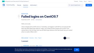 
                            3. Failed logins on CentOS 7 | DigitalOcean