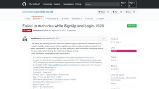 
                            7. Failed to Authorize while SignUp and Login. · Issue #828 · ...