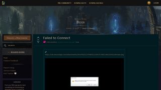 
                            8. Failed to Connect - PBE Community - League of Legends