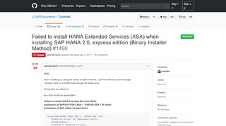 
                            13. Failed to install HANA Extended Services (XSA) when installing SAP ...