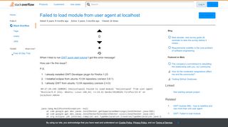 
                            11. Failed to load module from user agent at localhost - Stack Overflow